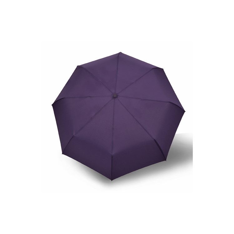 Travel Umbrella One Button Automatic Folding Compact Umbrella for Men and Women - Purple-2