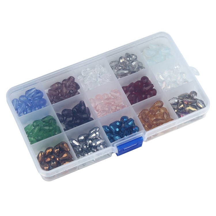Water Drop Shaped Crystals DIY Bracelet Necklace Beads Set-5