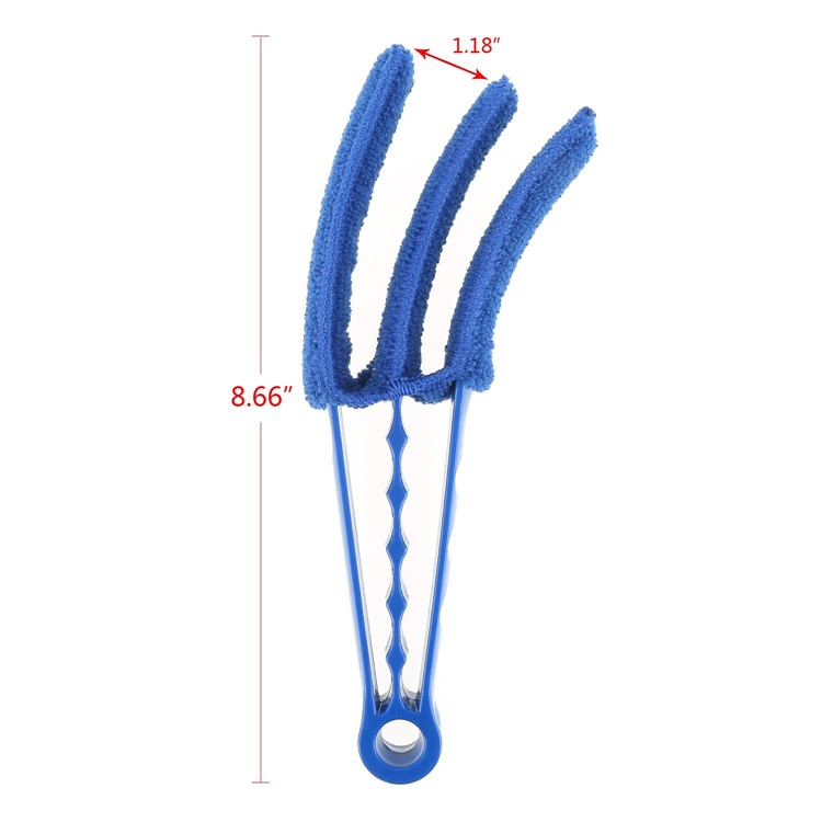 Window Blind Brush Dust Cleaner for Air Conditioner - Blue-6