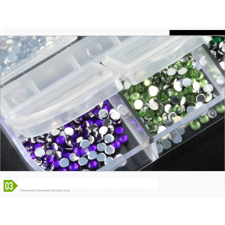 1.5mm 12 Colors DIY Nail Art Decorations Nail Stone Rhinestones Set-4