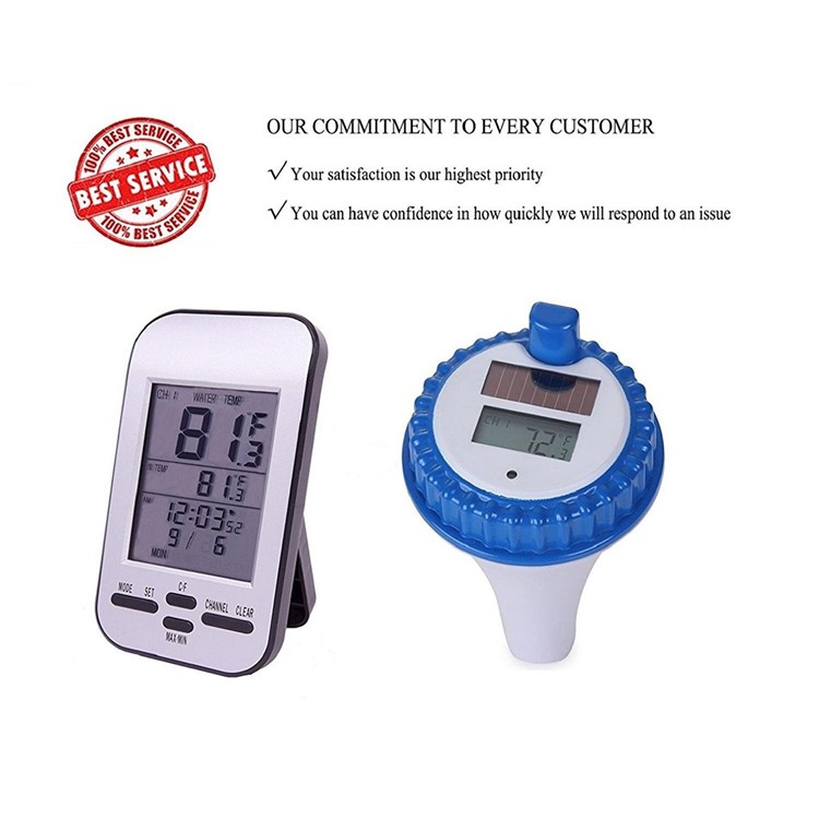 Floating Solar Rechargeable Wireless Pool Thermometer for Pool Spa Bathtub Fishpond (WT0224)-4