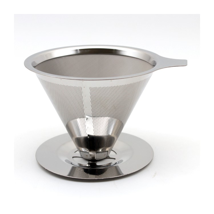 Stainless Steel Coffee Filter with Cup Stand, Diameter: 115mm-1