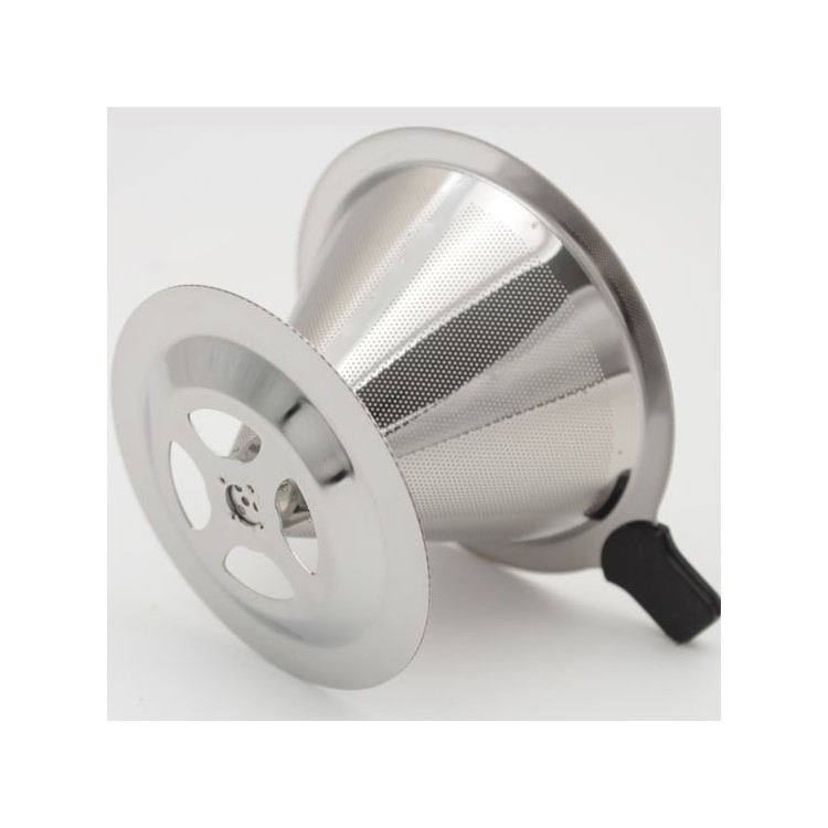Stainless Steel Coffee Filter with Cup Stand, Diameter: 115mm-5
