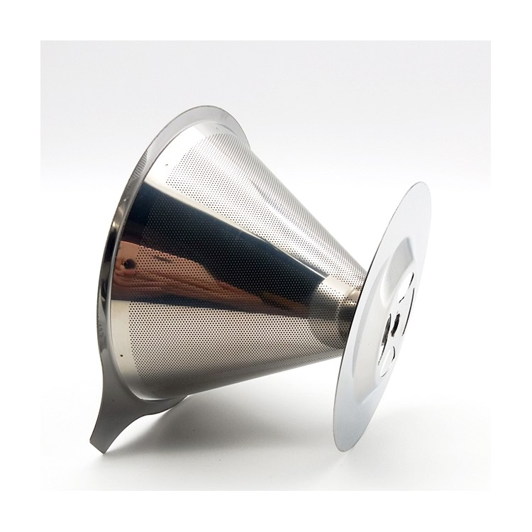 Stainless Steel Coffee Filter with Cup Stand, Diameter: 115mm-9