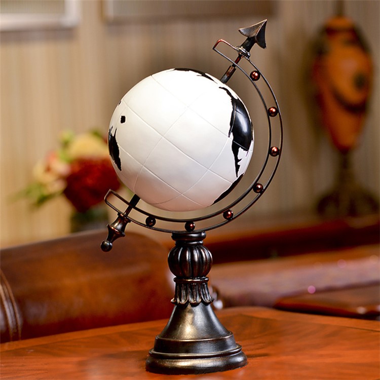 Retro Style Tellurion Globe Model Money Box (w8000-86) - White-1