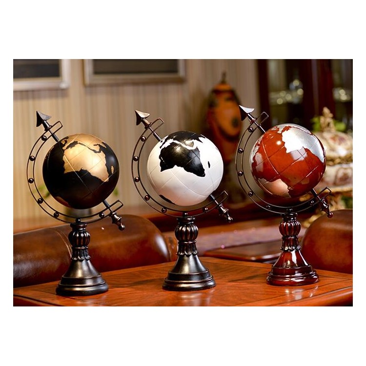 Retro Style Tellurion Globe Model Money Box (w8000-86) - White-3