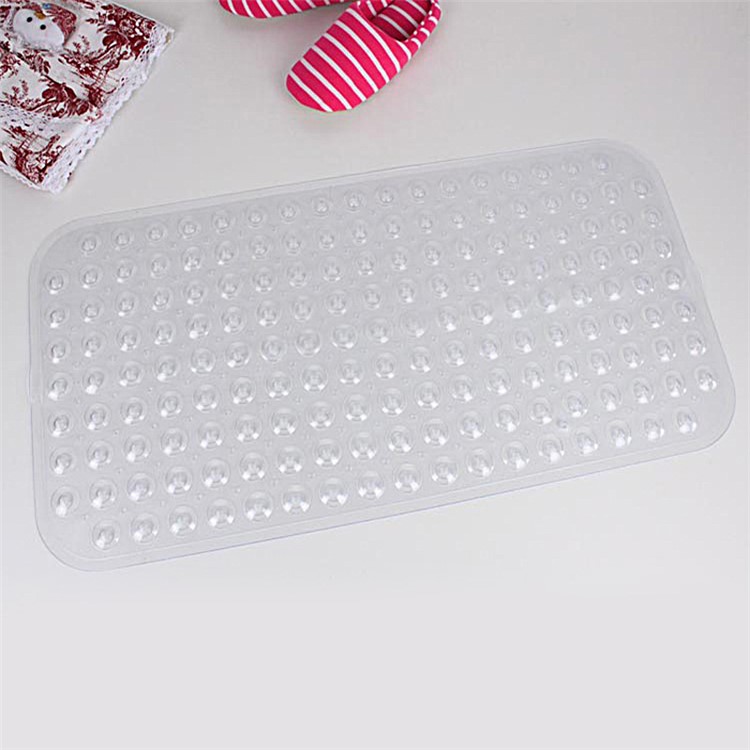 Non-slip Shower Safety Mat Pad with Suction Cups, Size: 79 x 39cm - Transparent-1