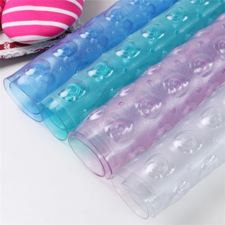 Non-slip Shower Safety Mat Pad with Suction Cups, Size: 79 x 39cm - Transparent-2
