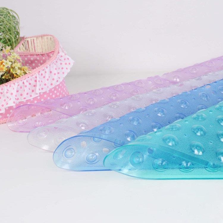 Non-slip Shower Safety Mat Pad with Suction Cups, Size: 79 x 39cm - Transparent-3