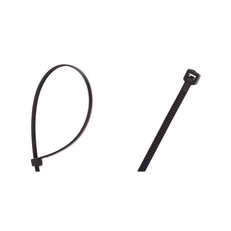100Pcs/Lot 2.5 x 150mm Nylon Cable Ties Self-locking Wire Management Zip - Black-1
