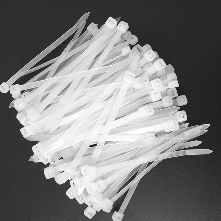 100Pcs/Lot 4-inch 2.5 x 100mm Self-locking Nylon Cable Wire Ties Fixing Zip - White-1