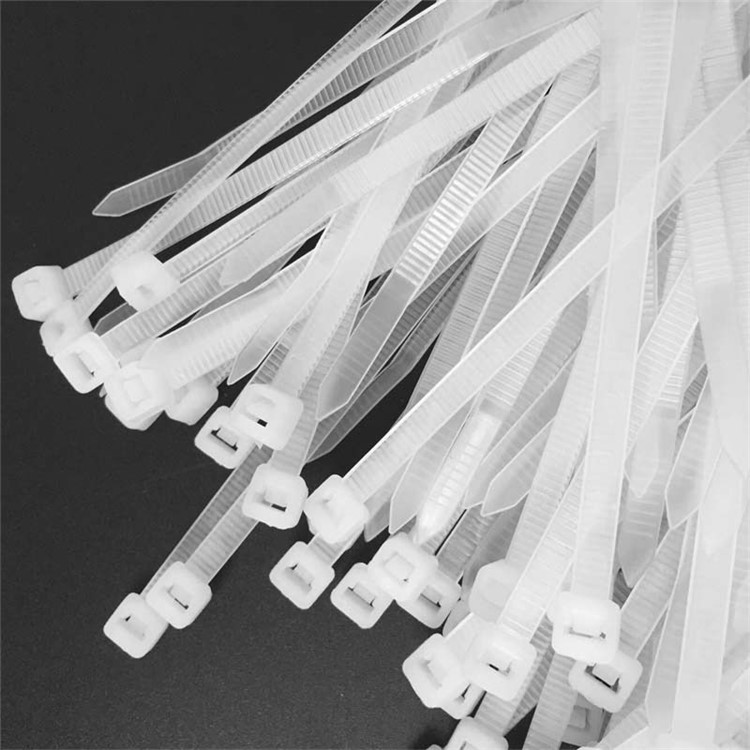 100Pcs/Lot 4-inch 2.5 x 100mm Self-locking Nylon Cable Wire Ties Fixing Zip - White-2