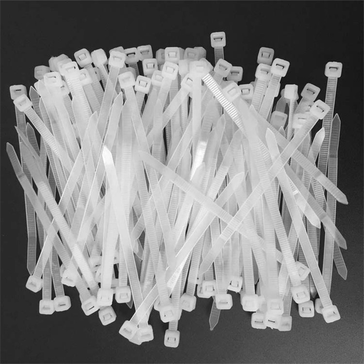 100Pcs/Lot 4-inch 2.5 x 100mm Self-locking Nylon Cable Wire Ties Fixing Zip - White-3