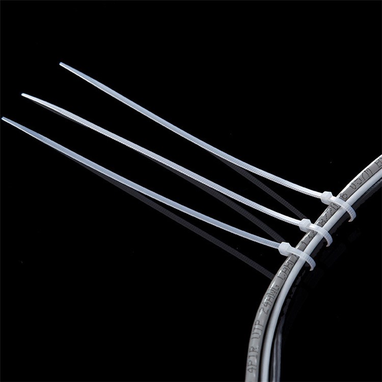 100Pcs/Lot 4-inch 2.5 x 100mm Self-locking Nylon Cable Wire Ties Fixing Zip - White-5