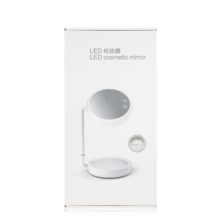 JOYROOM CY166 Rotary Cosmetic Mirror with Dimmable LED Table Lamp for Women - White-5