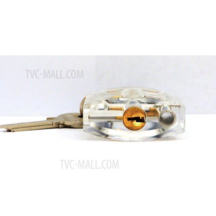 Professional Transparent Practice Lock Padlock Set for Locksmith Lock Beginners-9