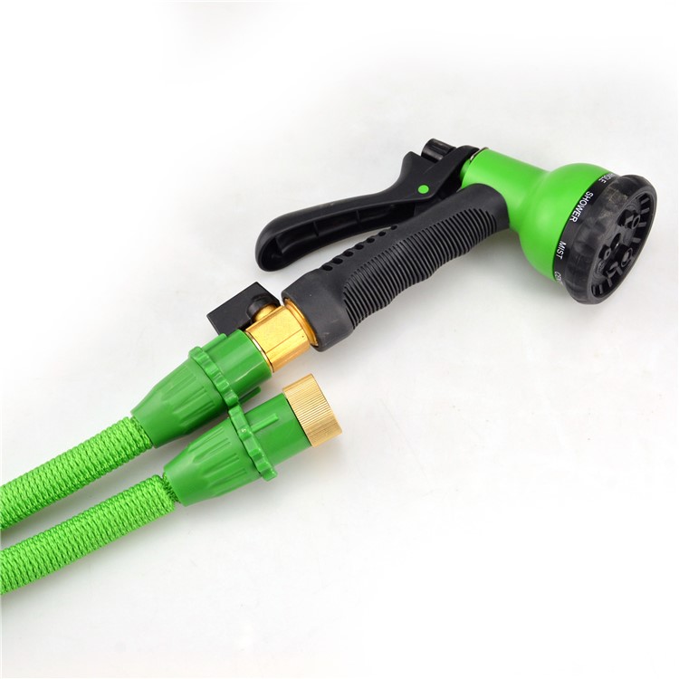 100FT 8 Watering Patterns Expandable Water Pipe with Spray Gun and Washer Nozzle - US Water Tap Connector-3