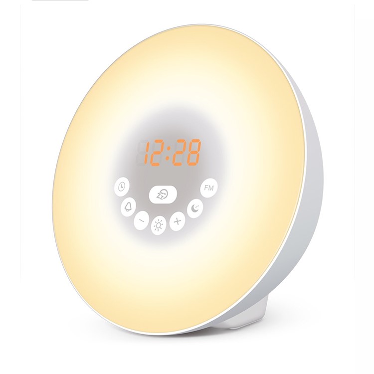 Bestselling Sunrise Simulation Wakeup LED Light Alarm Clock Bluetooth