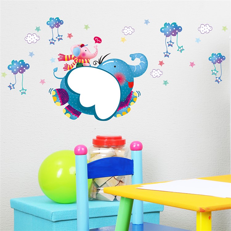 Cartoon Elephant Removable Living Room PVC Decal Wall Stickers, Size: 50 x 70cm-6