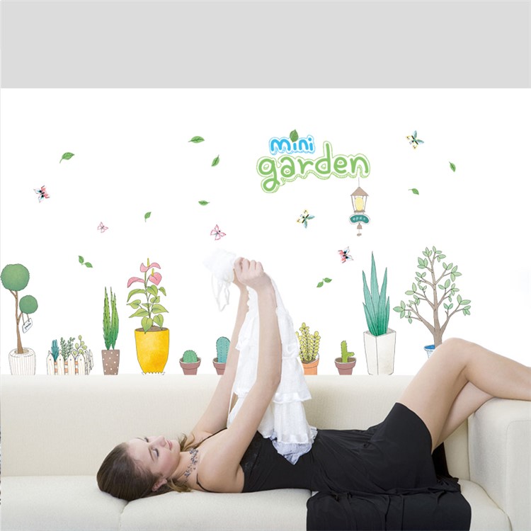 Mini Garden Pattern Bedroom Wall Decal Sticker Removable Home Decoration Sticker, Size: 50 x 70cm-4