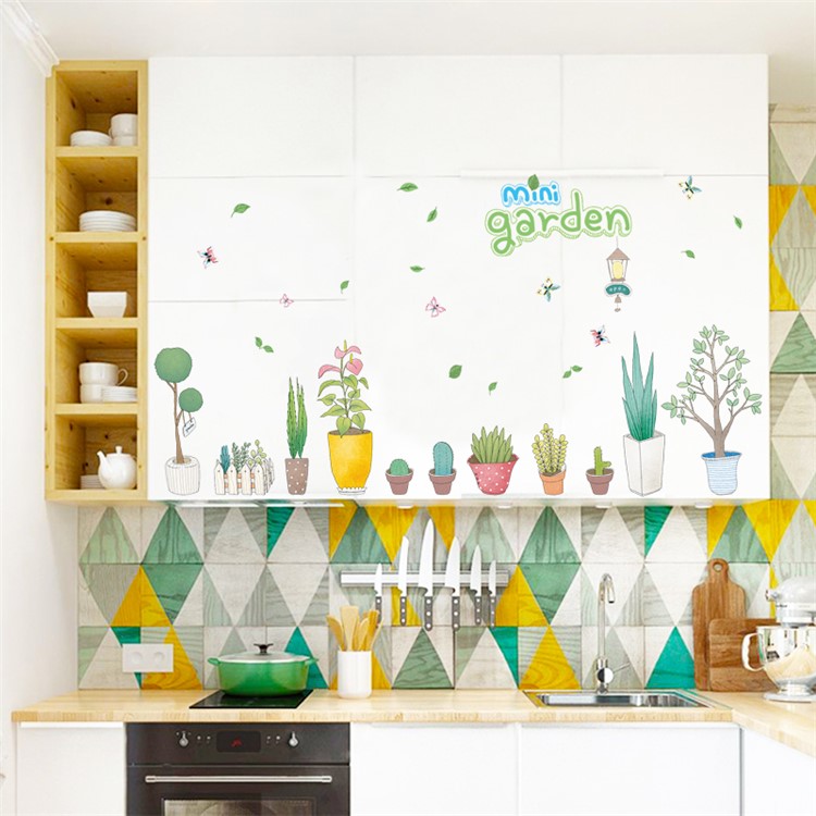 Mini Garden Pattern Bedroom Wall Decal Sticker Removable Home Decoration Sticker, Size: 50 x 70cm-5
