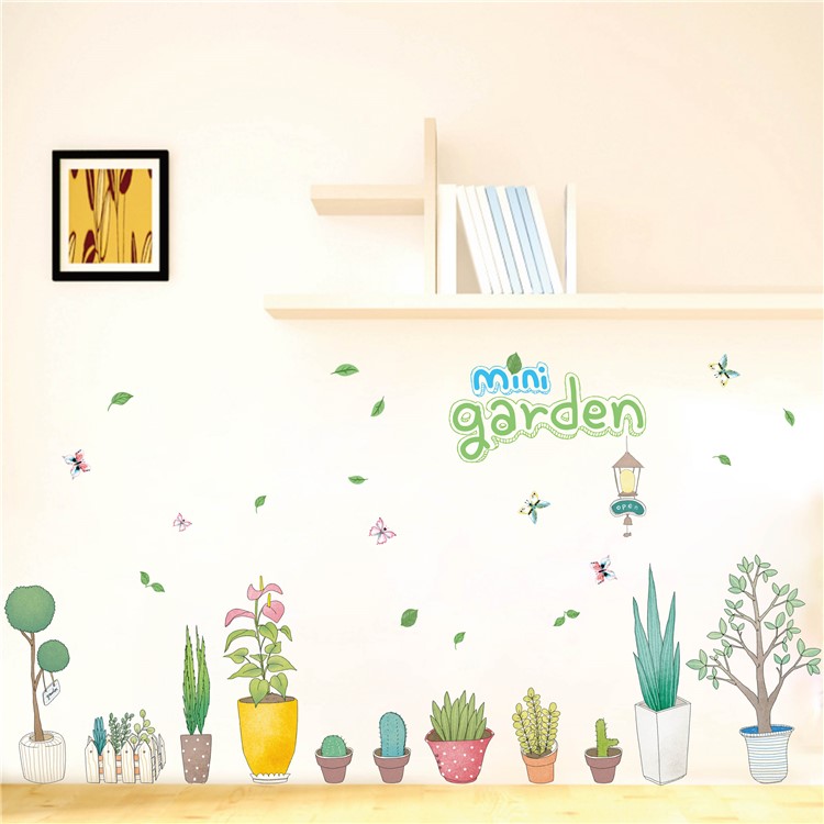 Mini Garden Pattern Bedroom Wall Decal Sticker Removable Home Decoration Sticker, Size: 50 x 70cm-6