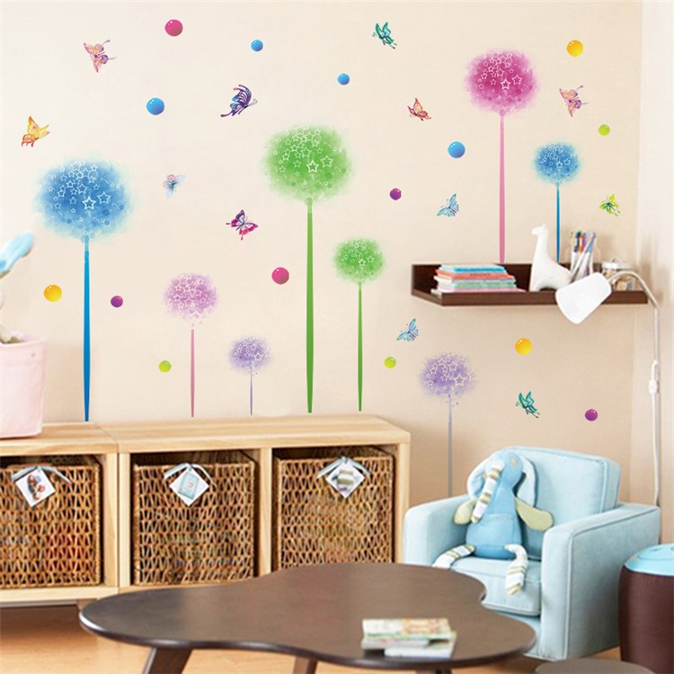 Butterflies and Bouquet Wall Stickers Removable DIY Decal Home Decor, Size: 60 x 90cm-3