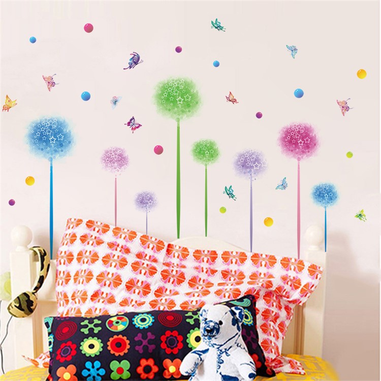 Butterflies and Bouquet Wall Stickers Removable DIY Decal Home Decor, Size: 60 x 90cm-4