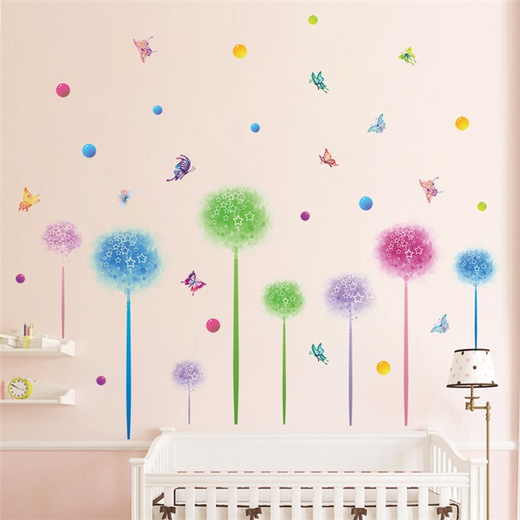 Butterflies and Bouquet Wall Stickers Removable DIY Decal Home Decor, Size: 60 x 90cm-5