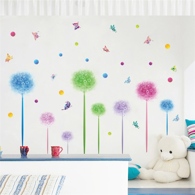 Butterflies and Bouquet Wall Stickers Removable DIY Decal Home Decor, Size: 60 x 90cm-6