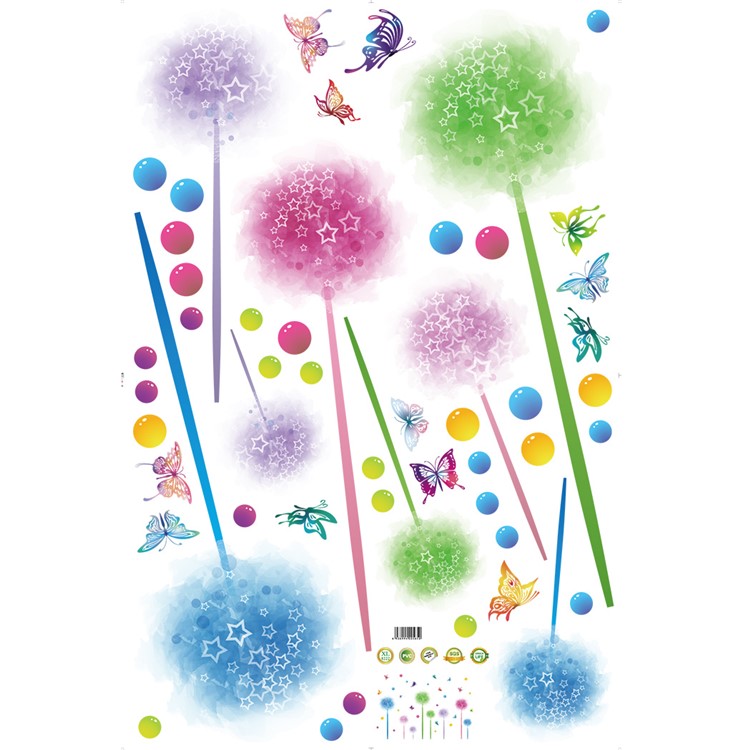 Butterflies and Bouquet Wall Stickers Removable DIY Decal Home Decor, Size: 60 x 90cm-7