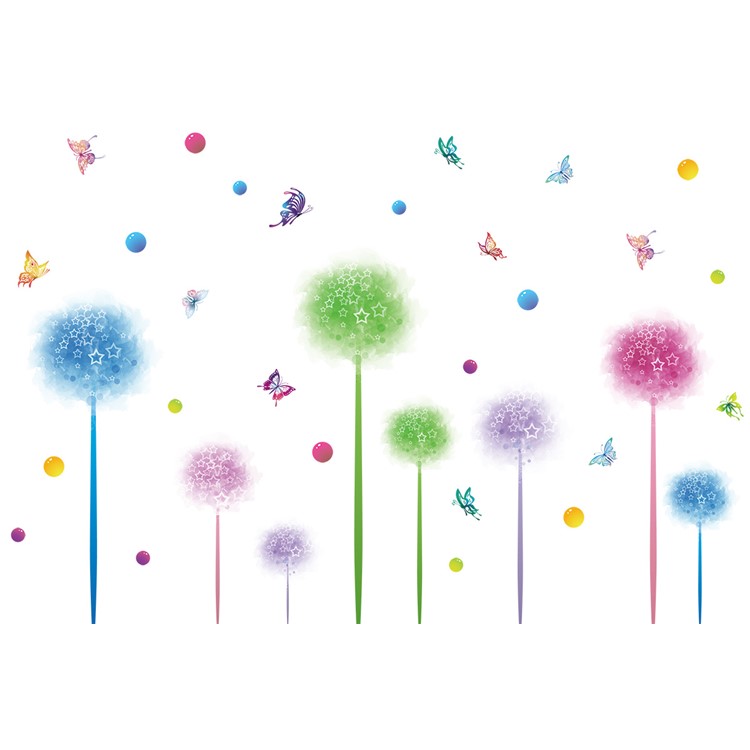 Butterflies and Bouquet Wall Stickers Removable DIY Decal Home Decor, Size: 60 x 90cm-8