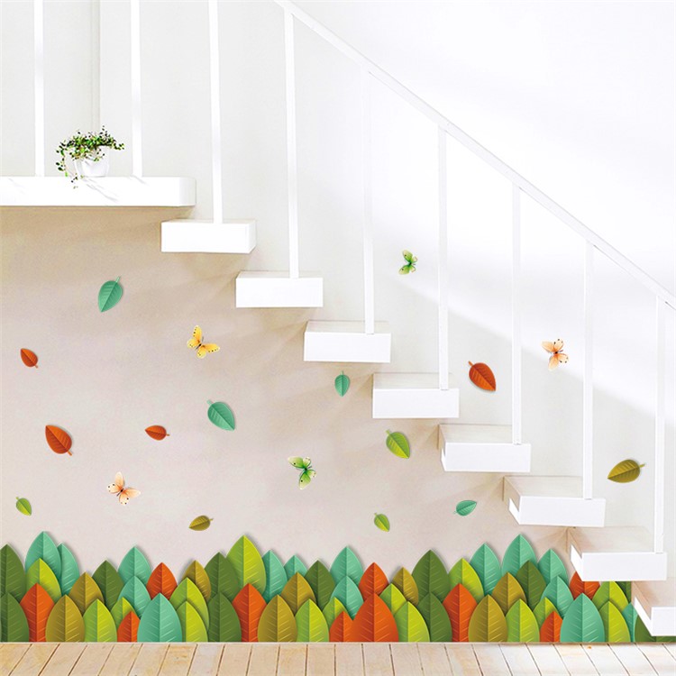 Leaves and Flowers Removable Wall Decal DIY Home Decoration Wall Sticker, Size: 50 x 70cm-3