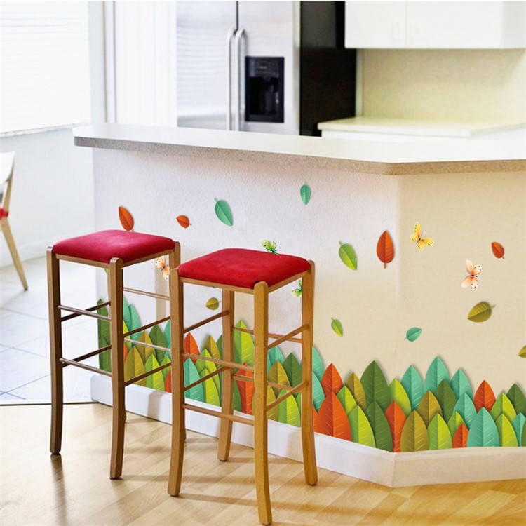 Leaves and Flowers Removable Wall Decal DIY Home Decoration Wall Sticker, Size: 50 x 70cm-5