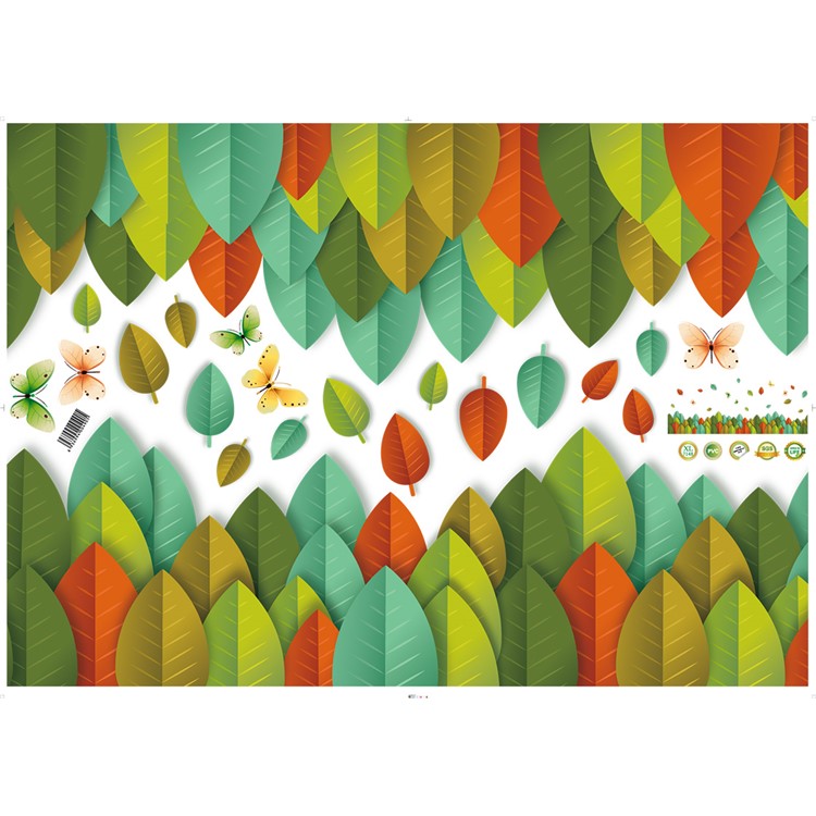 Leaves and Flowers Removable Wall Decal DIY Home Decoration Wall Sticker, Size: 50 x 70cm-7