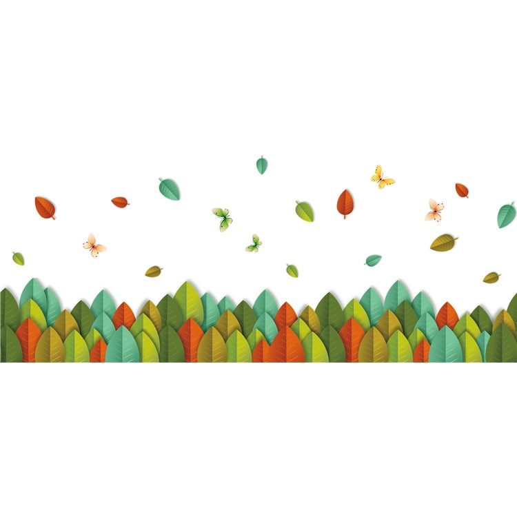 Leaves and Flowers Removable Wall Decal DIY Home Decoration Wall Sticker, Size: 50 x 70cm-8