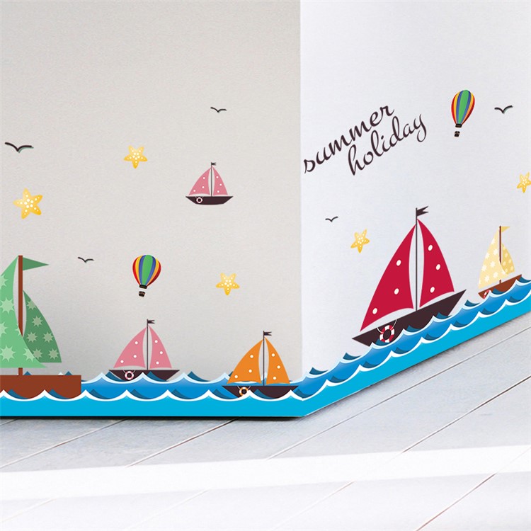 Sailing Boats Pattern DIY Wall Decal Sticker Home Decoration, Size: 50 x 70cm-4