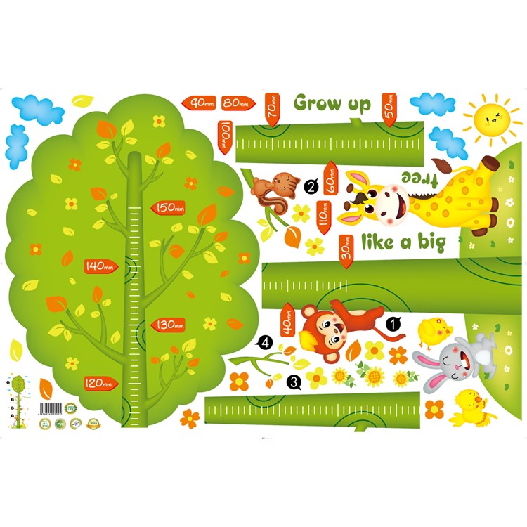 Green Tree Removable Home Decoration Sticker Bedroom Wall Decal Sticker, Size: 60 x 90cm-7