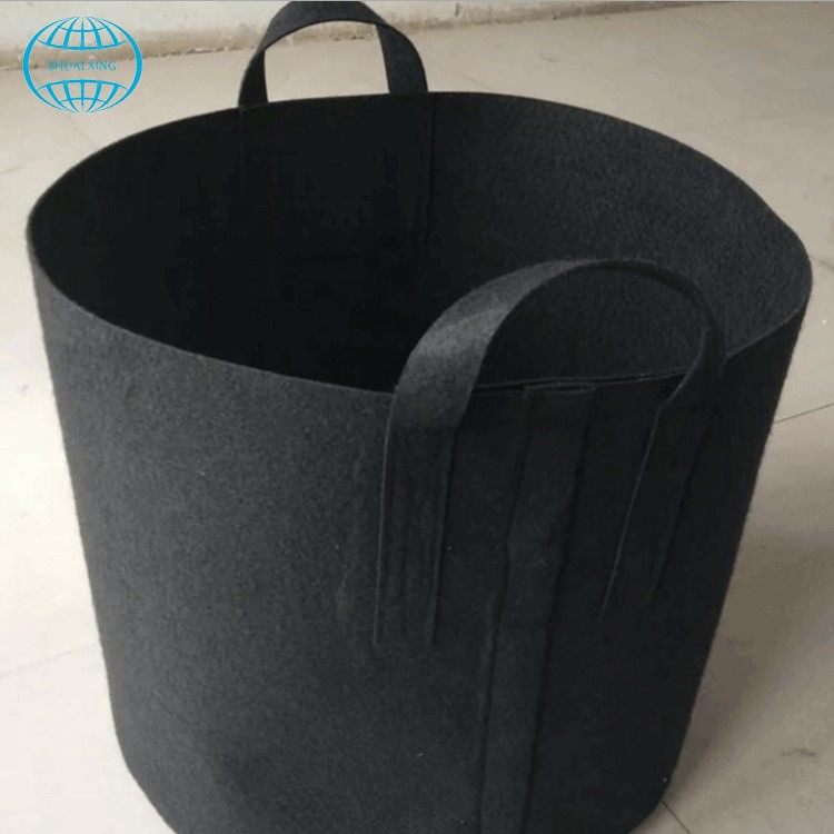 6PCS / Lot 3 галлона растут мешки Ткань горшки с ручками ребра для сада и посадки растут-7