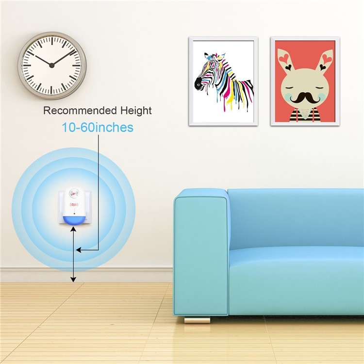 6Pack/Set Electronic Plug-In Ultrasonic Repellent Pest Control Repeller (CE/FCC/RoHS/MSDS) - US Plug-7