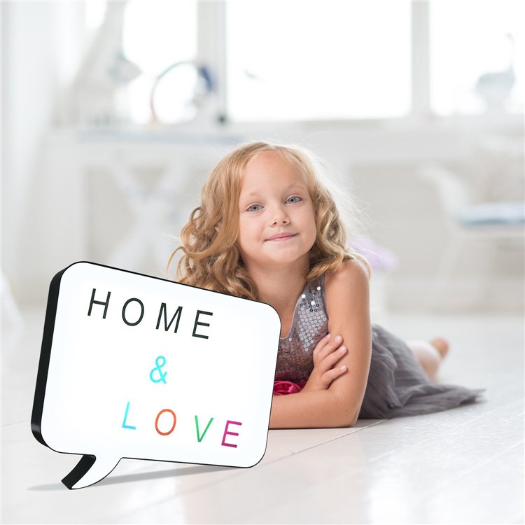 Free Combination LED Cinematic Speech Lightbox Wedding Party Shop Decoration Light-1