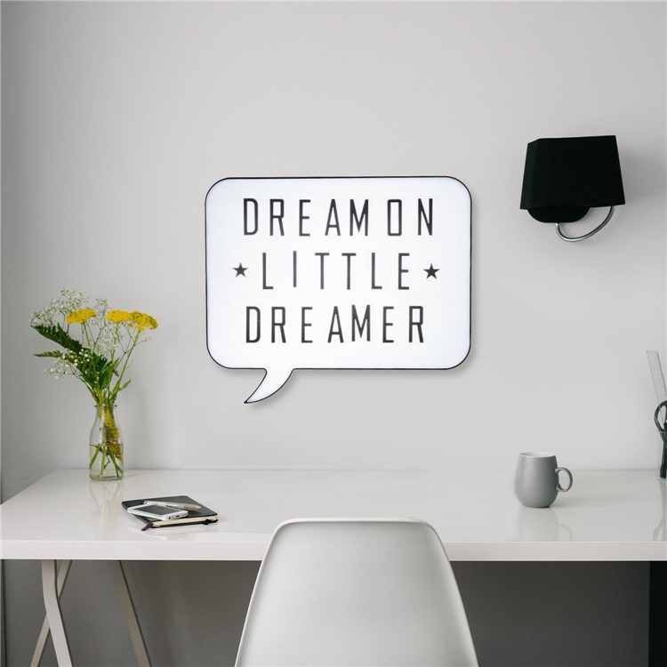 Free Combination LED Cinematic Speech Lightbox Wedding Party Shop Decoration Light-5
