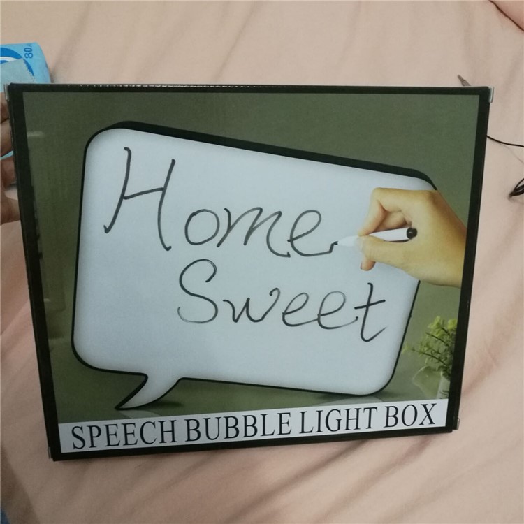 Free Combination LED Cinematic Speech Lightbox Wedding Party Shop Decoration Light-9