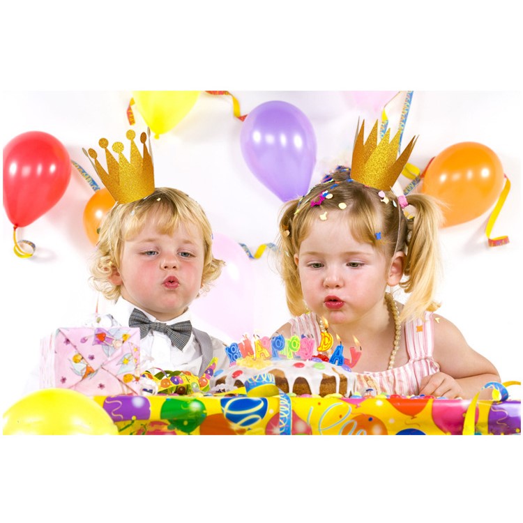 Shimmering Powder 3PCS Princess Crown + 3PCS Prince Crown Hats Birthday Crowns for Kid and Adult - Silver-10