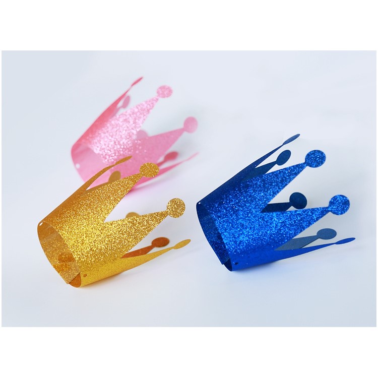 Shimmering Powder 3PCS Princess Crown + 3PCS Prince Crown Hats Birthday Crowns for Kid and Adult - Silver-11