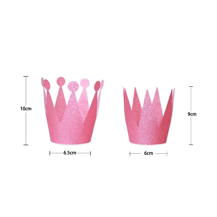 Shimmering Powder 3PCS Princess Crown + 3PCS Prince Crown Hats Birthday Crowns for Kid and Adult - Silver-5