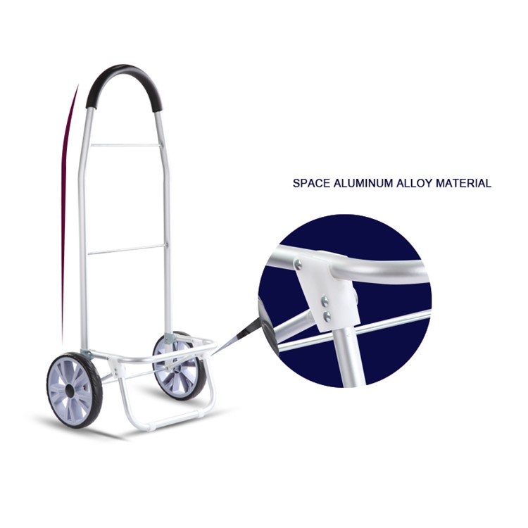 Grid Pattern Reusable Folding Shopping Cart Trolley Bag with Wheels - Wine Red-2