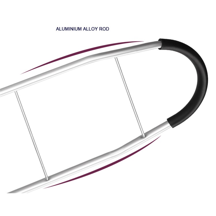 Grid Pattern Reusable Folding Shopping Cart Trolley Bag with Wheels - Wine Red-6