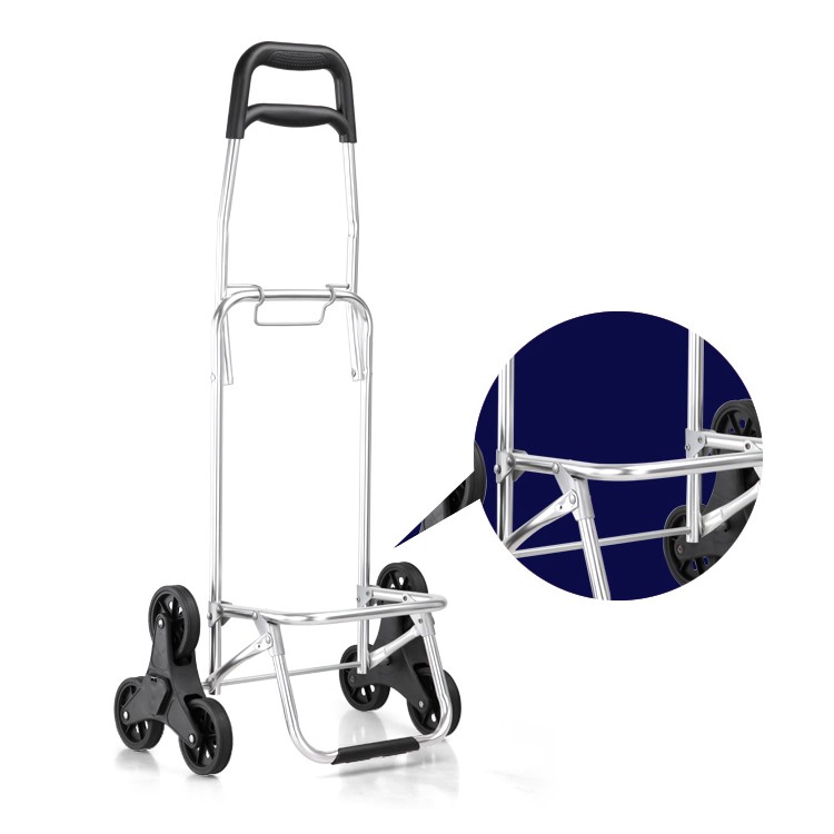 Reusable Collapsible Trolley Bag Shopping Cart with Wheels - Black-10