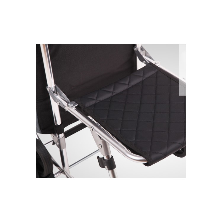 Reusable Collapsible Shopping Cart Trolley Bag with Wheels - Flowers Pattern-15